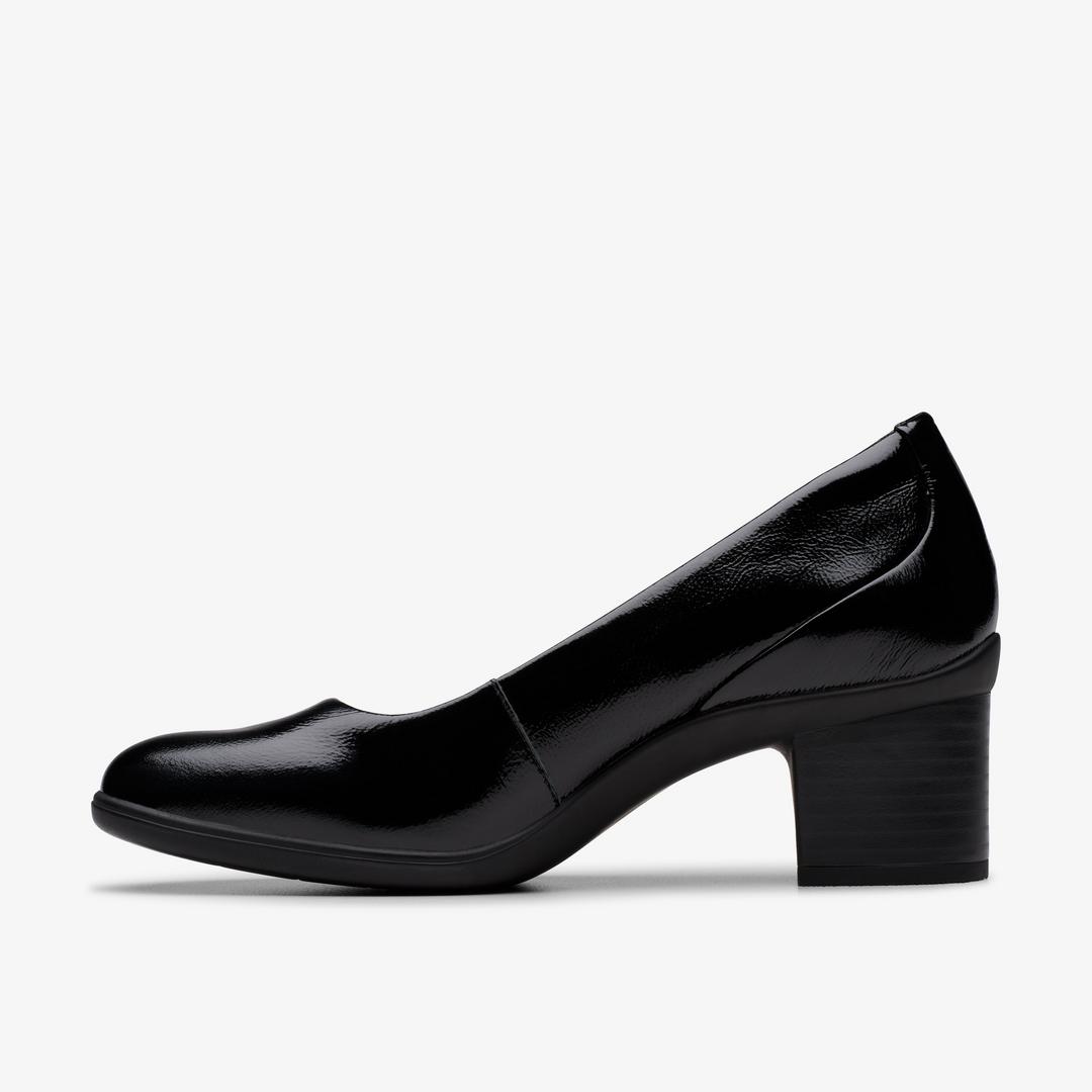 Womens Shaya Poppy Black Patent Pumps - Image 2