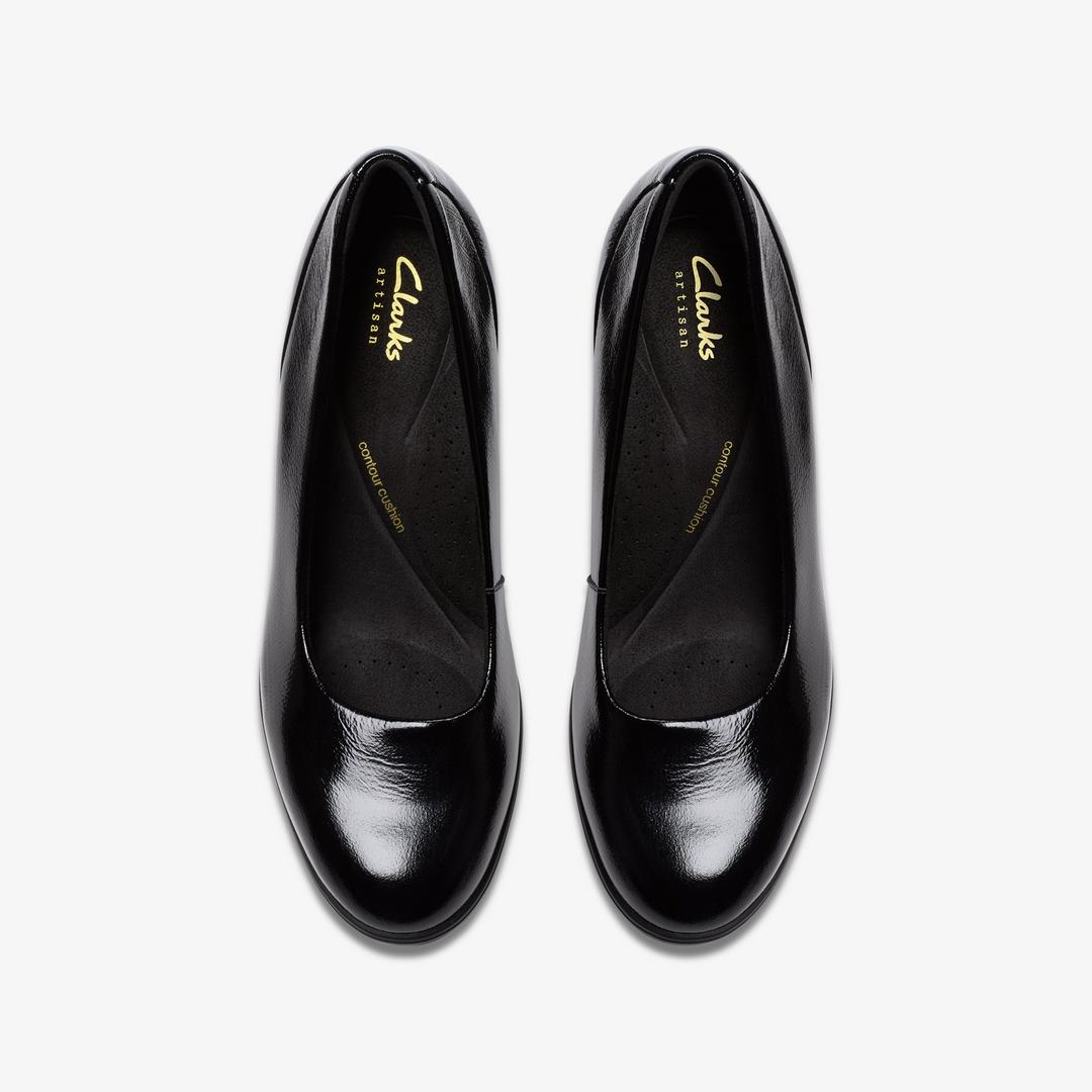 Womens Shaya Poppy Black Patent Pumps - Image 6