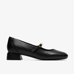 Womens Daiss30 Bar Black Leather Bar Shoes