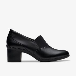 Womens Shaya Tess Black Leather Troer Shoes
