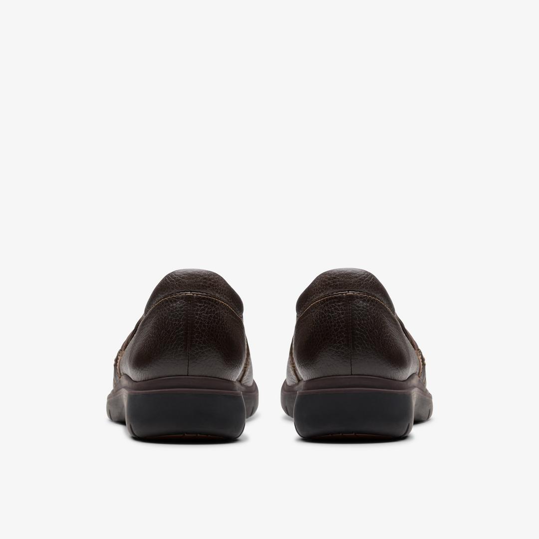 Womens Certina Ease Dark Brown Leather Slip Ons - Image 5