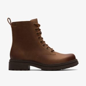 Womens Orinoco3 Style Walnut Leather Ankle Boots