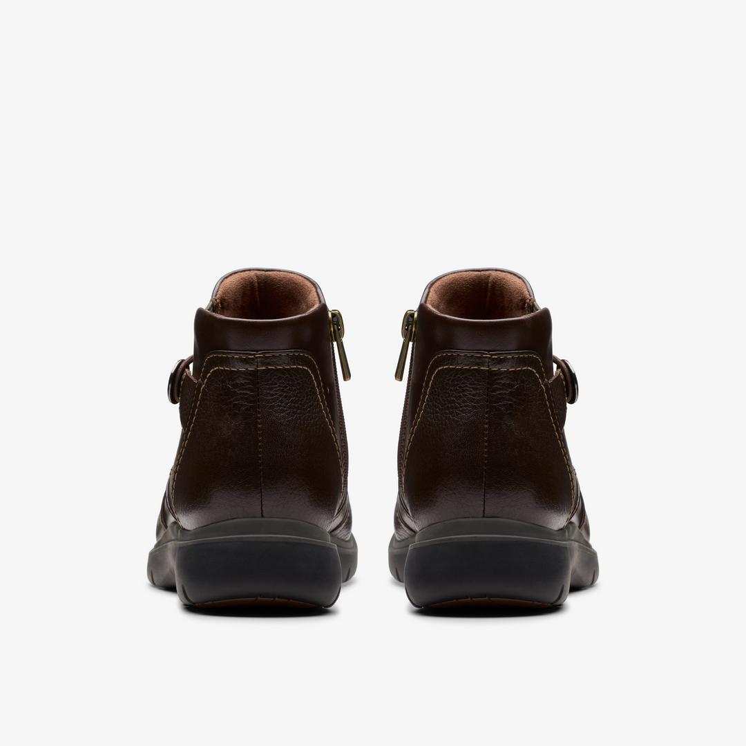 Womens Certina Joy Dark Brown Leather Ankle Boots - Image 5