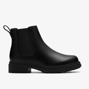 Womens Orinoco3 Lane Black Leather Chelsea Boots