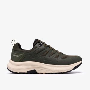 Mens Enford Lo Waterproof Khaki Sneakers