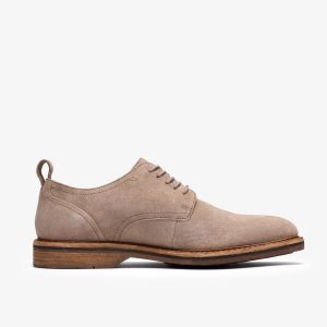 Mens Aldwin Lace Grey Suede Oxfords