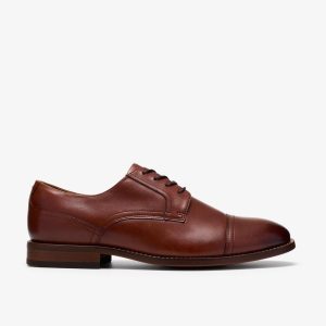 Mens Bowburn Cap Tan Leather Brogues