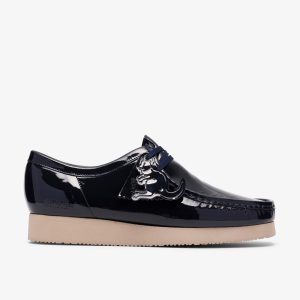 Mens Wallabee 2604 Navy Patent Wallabees