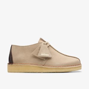 Mens Desert Trek Sand Suede Shoes US