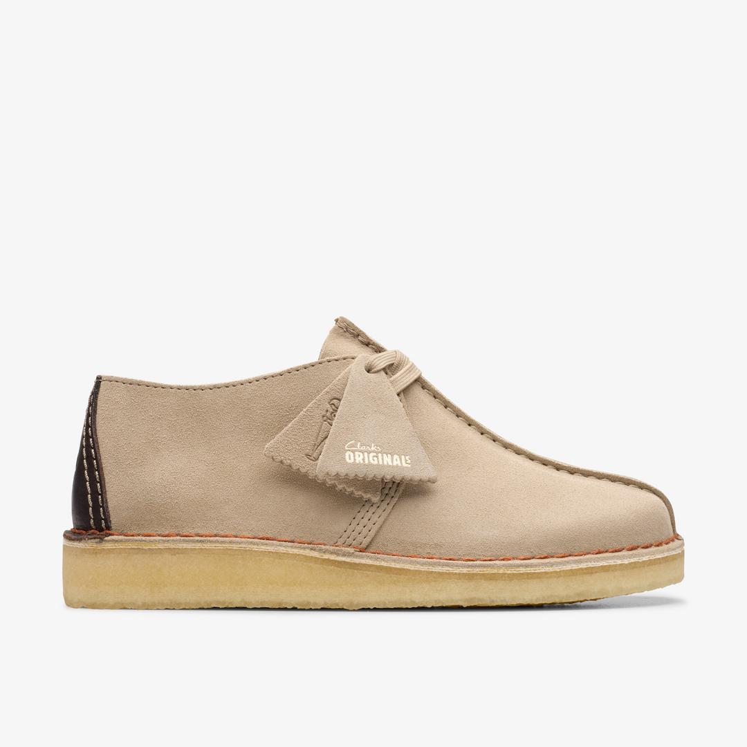 Mens Desert Trek Sand Suede Shoes US