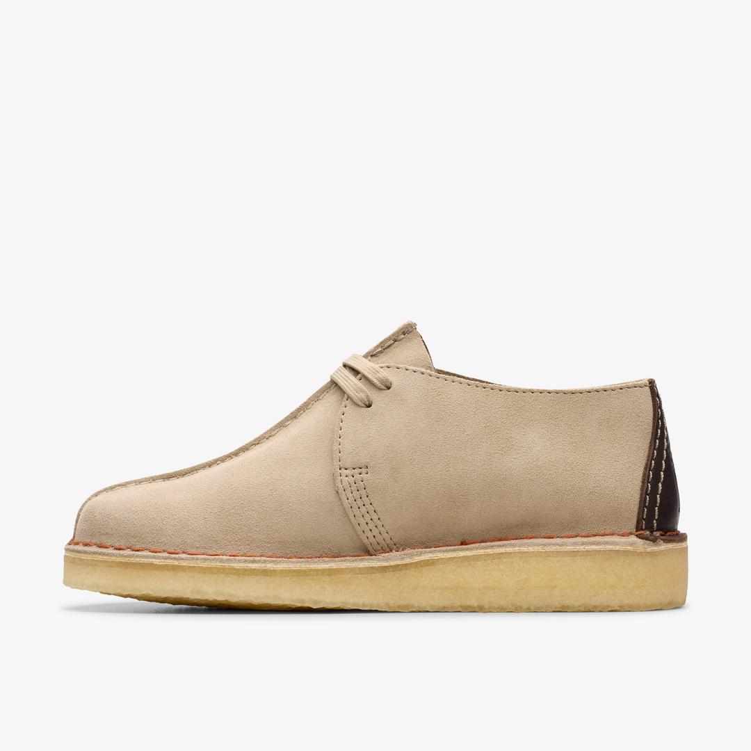 Mens Desert Trek Sand Suede Shoes US - Image 2