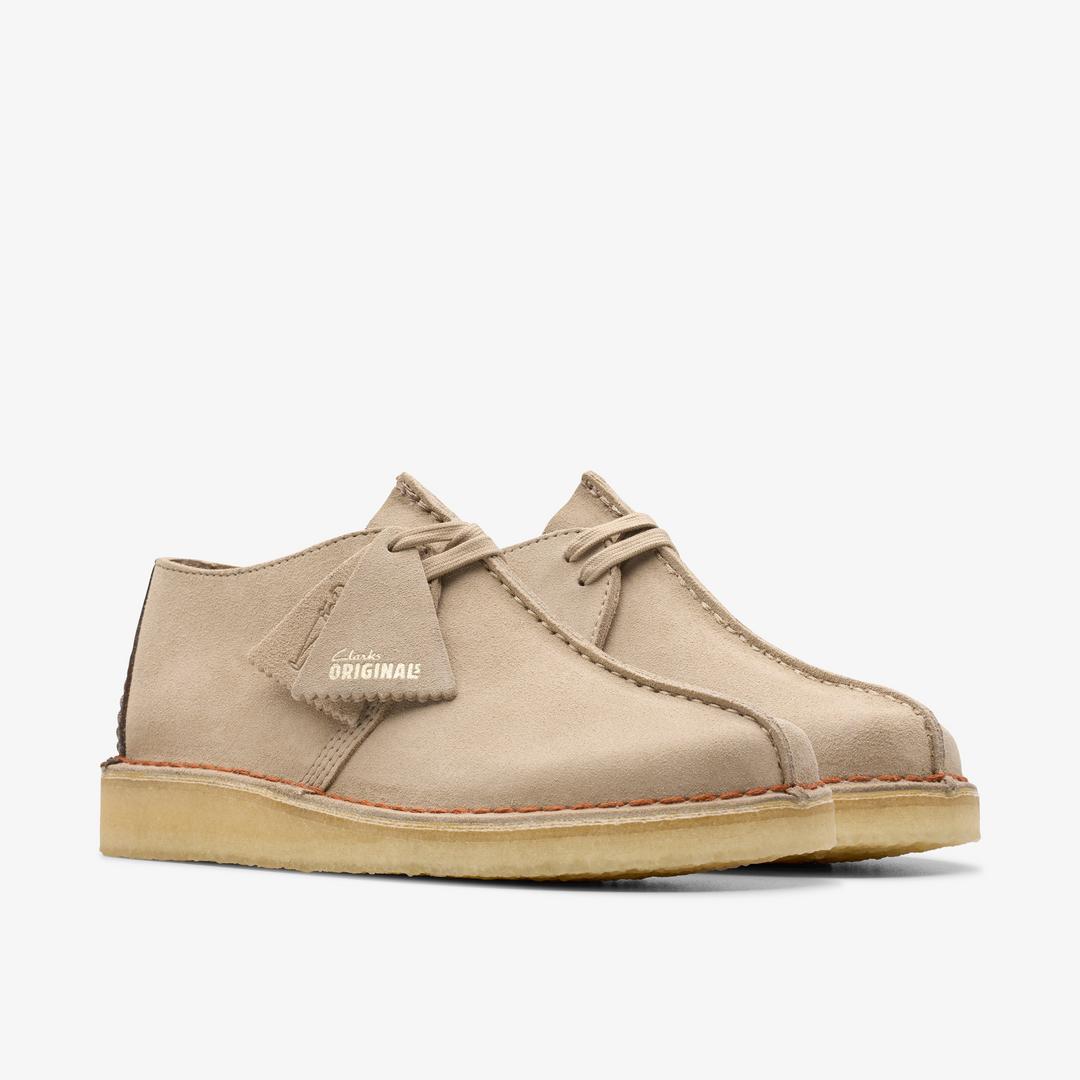 Mens Desert Trek Sand Suede Shoes US - Image 4