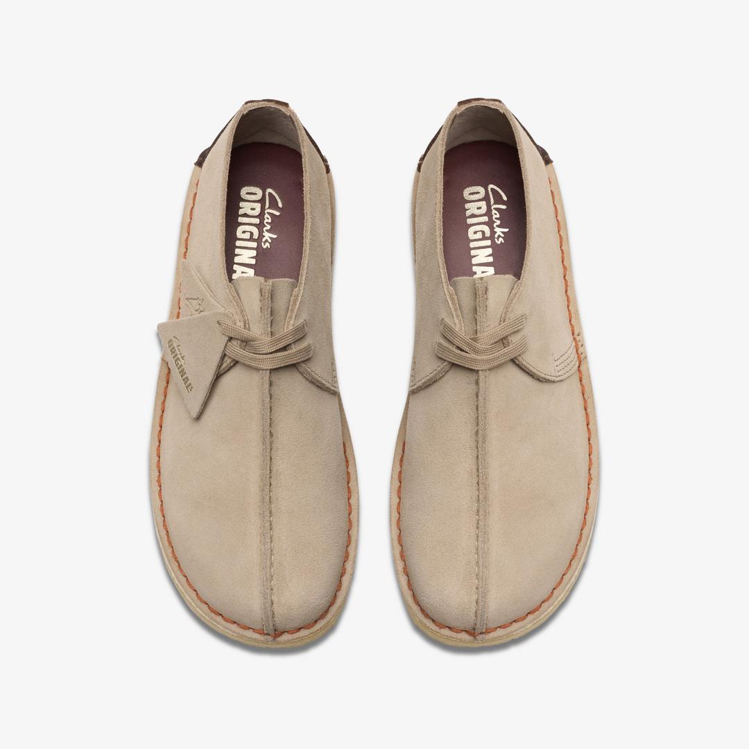 Mens Desert Trek Sand Suede Shoes US - Image 6