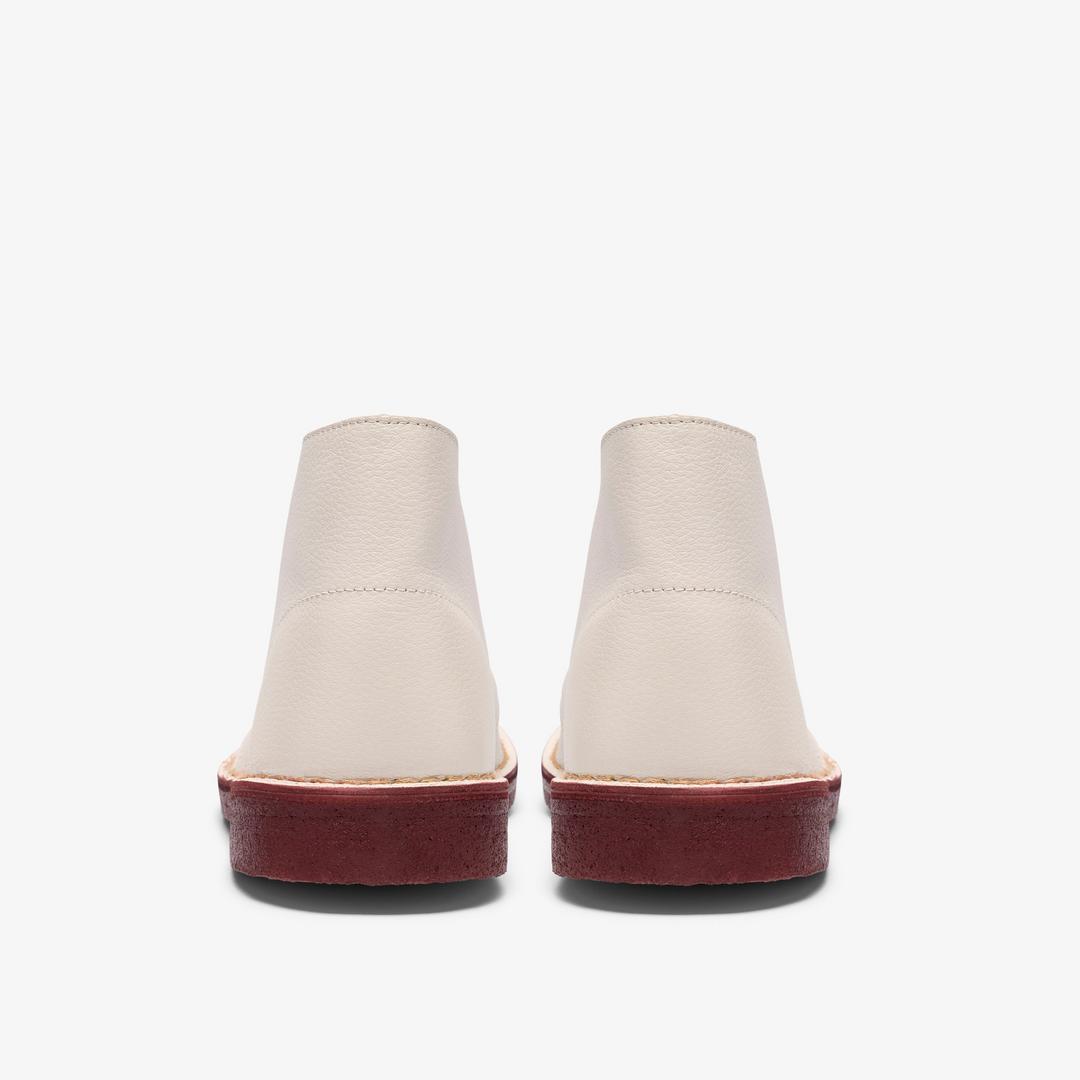 Mens Desert Boot White Leather Desert Boot - Image 5