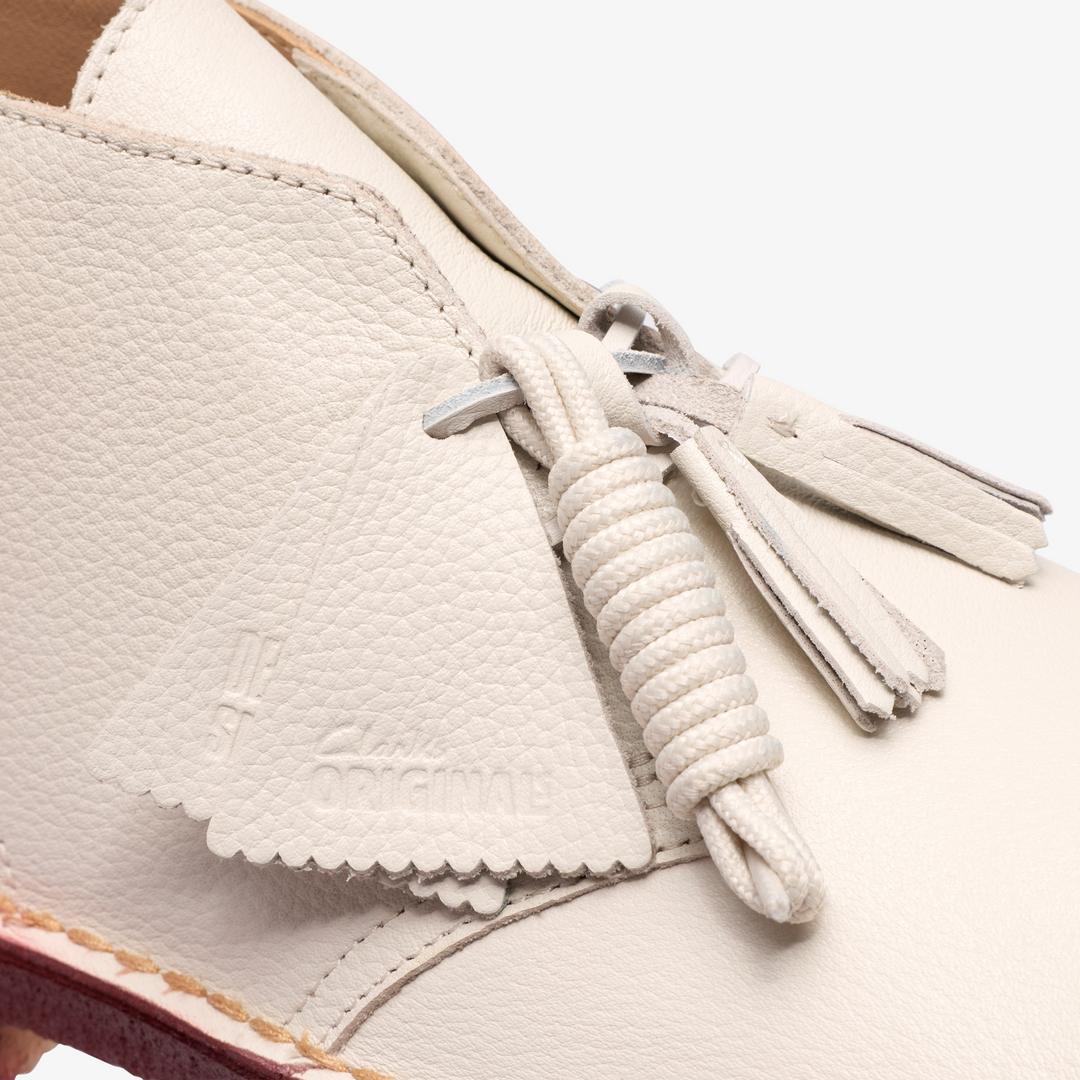 Mens Desert Boot White Leather Desert Boot - Image 8