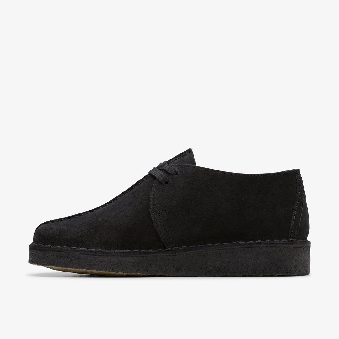 Mens Desert Trek Black Suede Shoes US - Image 3