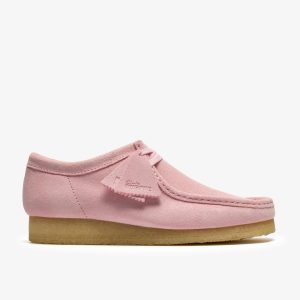 Mens Wallabee Light Pink Suede Wallabees
