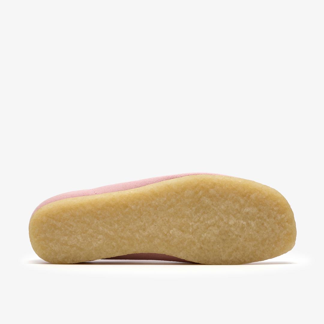 Mens Wallabee Light Pink Suede Wallabees - Image 3