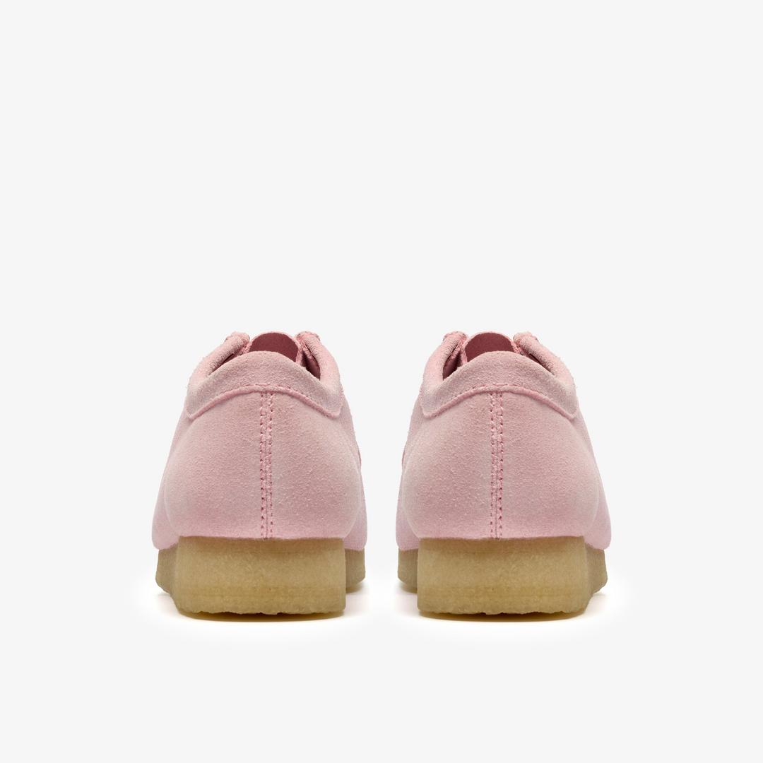 Mens Wallabee Light Pink Suede Wallabees - Image 5