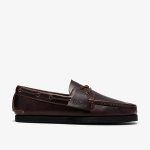 Mens Godney Boat Brown Leather Boat Shoes