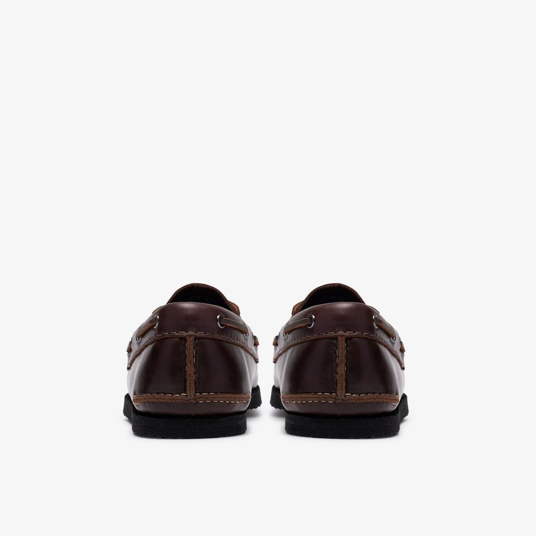 Mens Godney Boat Brown Leather Boat Shoes - Image 5