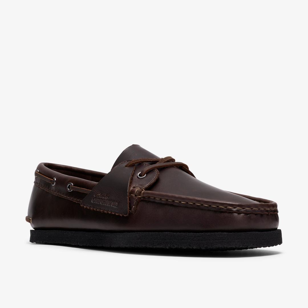 Mens Godney Boat Brown Leather Boat Shoes - Image 7