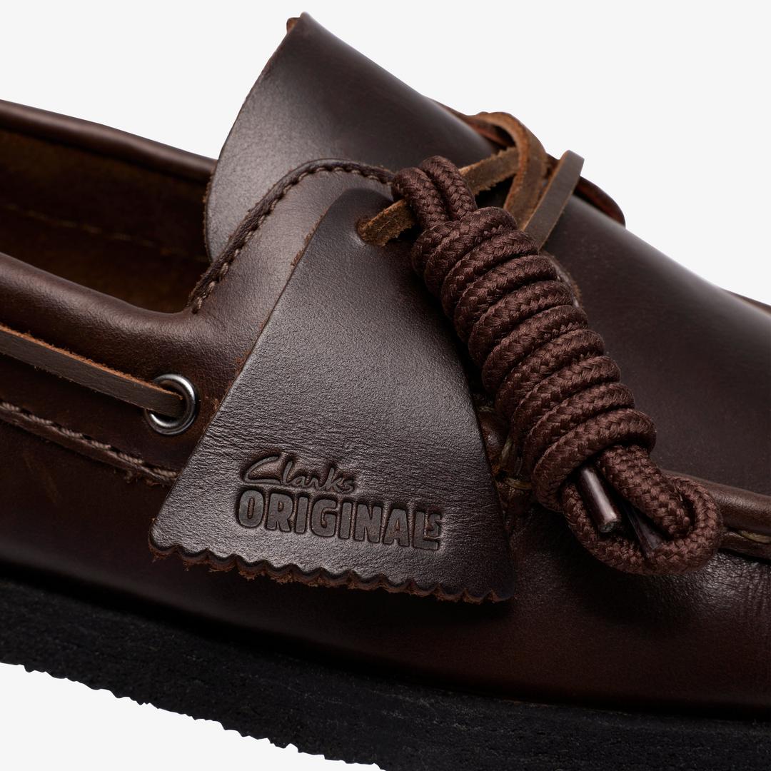Mens Godney Boat Brown Leather Boat Shoes - Image 8