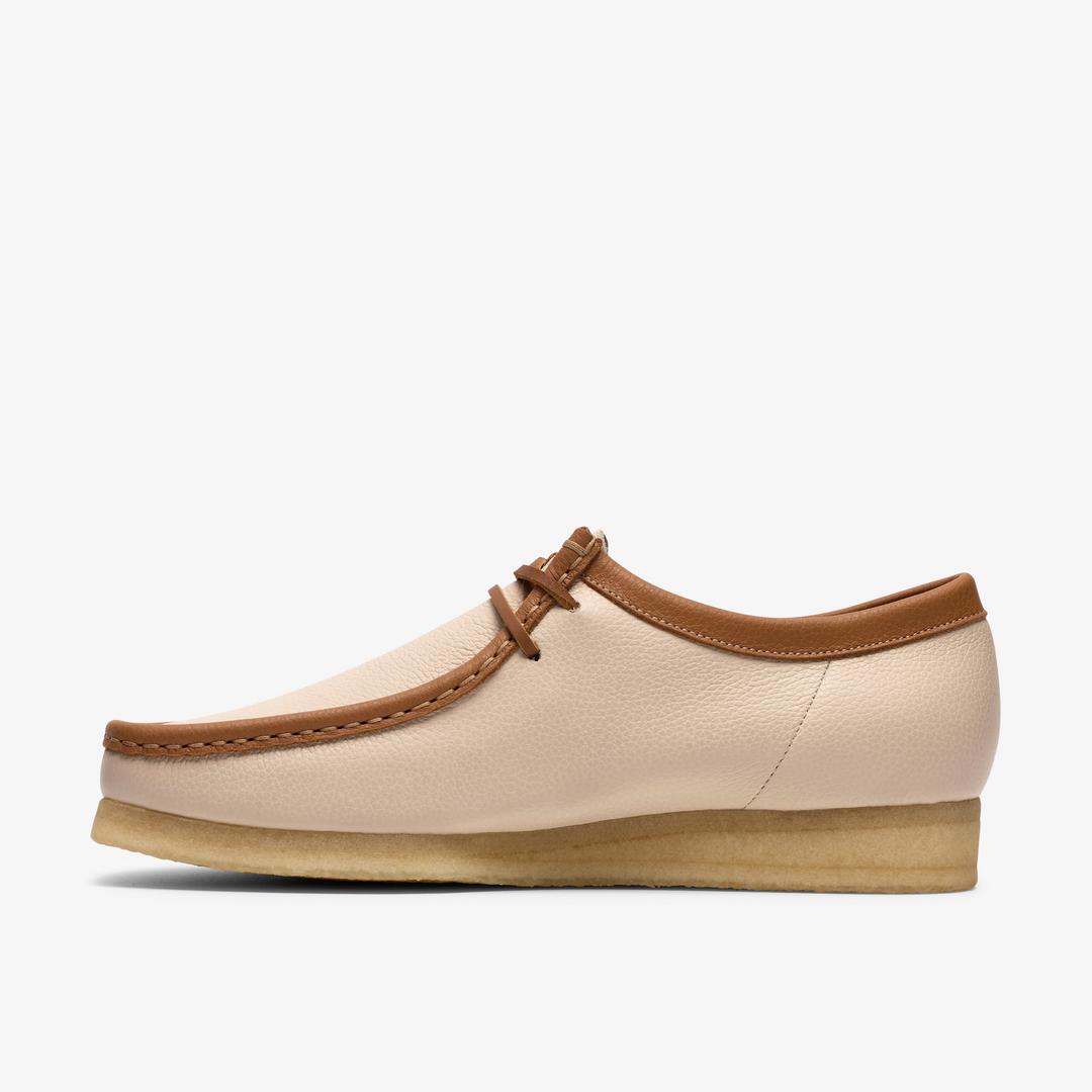 Mens Wallabee White Combination Leather - Image 4
