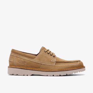 Mens Weltridge Moc Sand Suede Boat Shoe