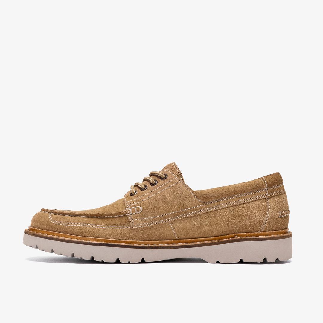 Mens Weltridge Moc Sand Suede Boat Shoe - Image 2