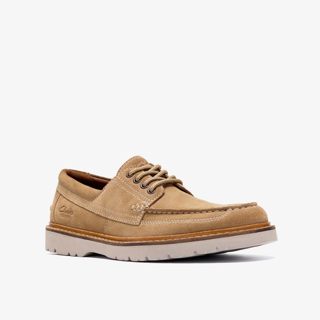 Mens Weltridge Moc Sand Suede Boat Shoe - Image 4