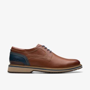 Men's Monahan Plain Tan Leather Oxford  Shoes| Clarks