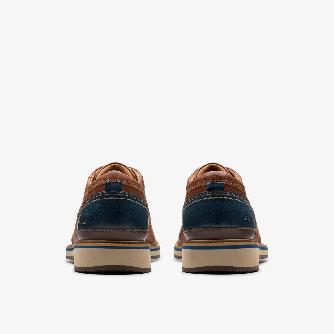 Men's Monahan Plain Tan Leather Oxford Shoes| Clarks - Image 6