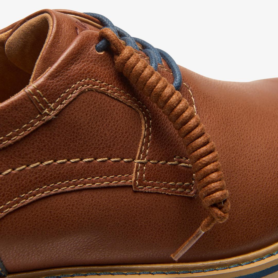 Men's Monahan Plain Tan Leather Oxford Shoes| Clarks - Image 8
