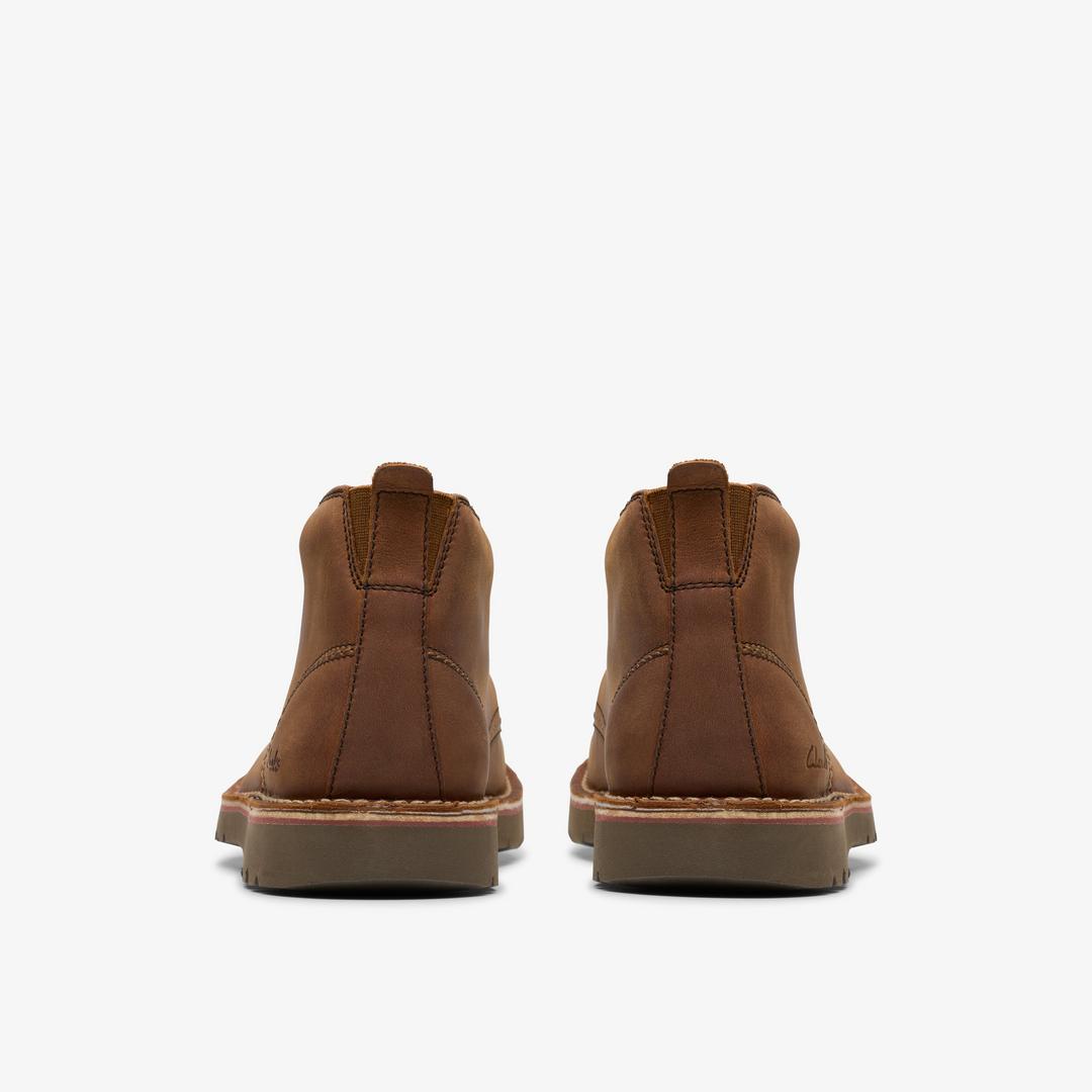Mens Eastridge Mid Light Brown Leather Boots - Image 5