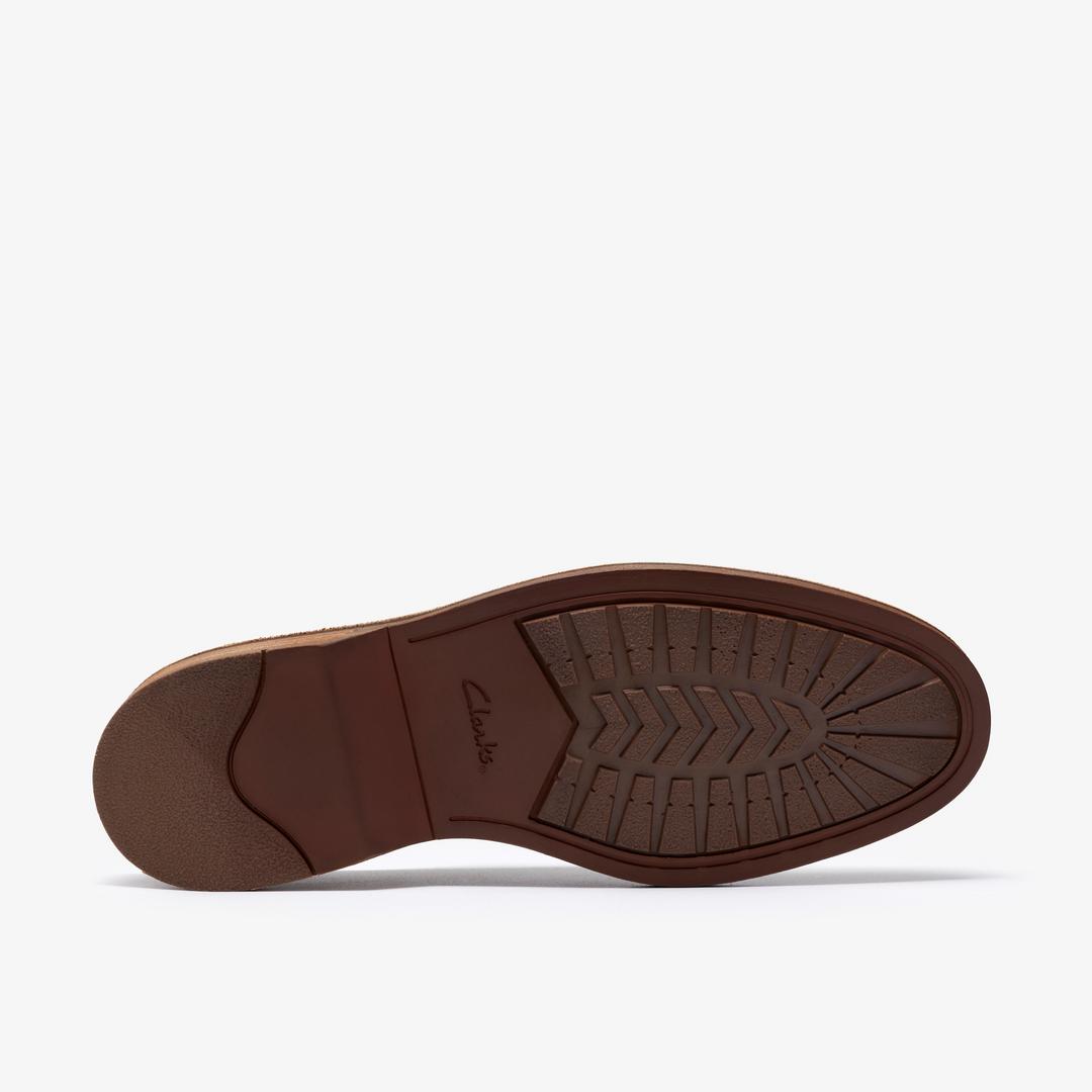 Mens Aldwin Step Tan Suede Loafers - Image 3
