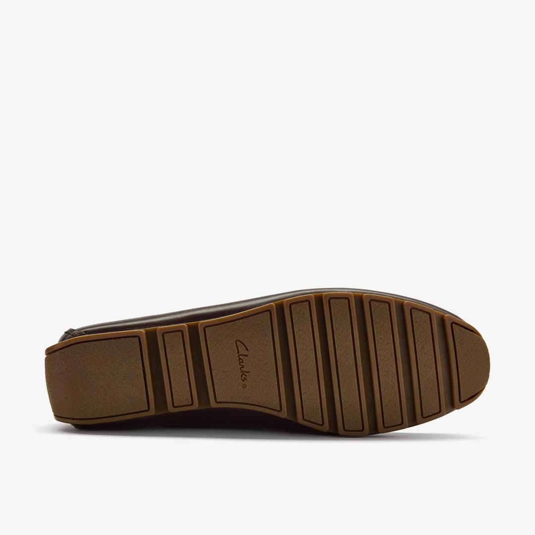 Mens Corsley Plain Dark Brown Leather Loafers - Image 3