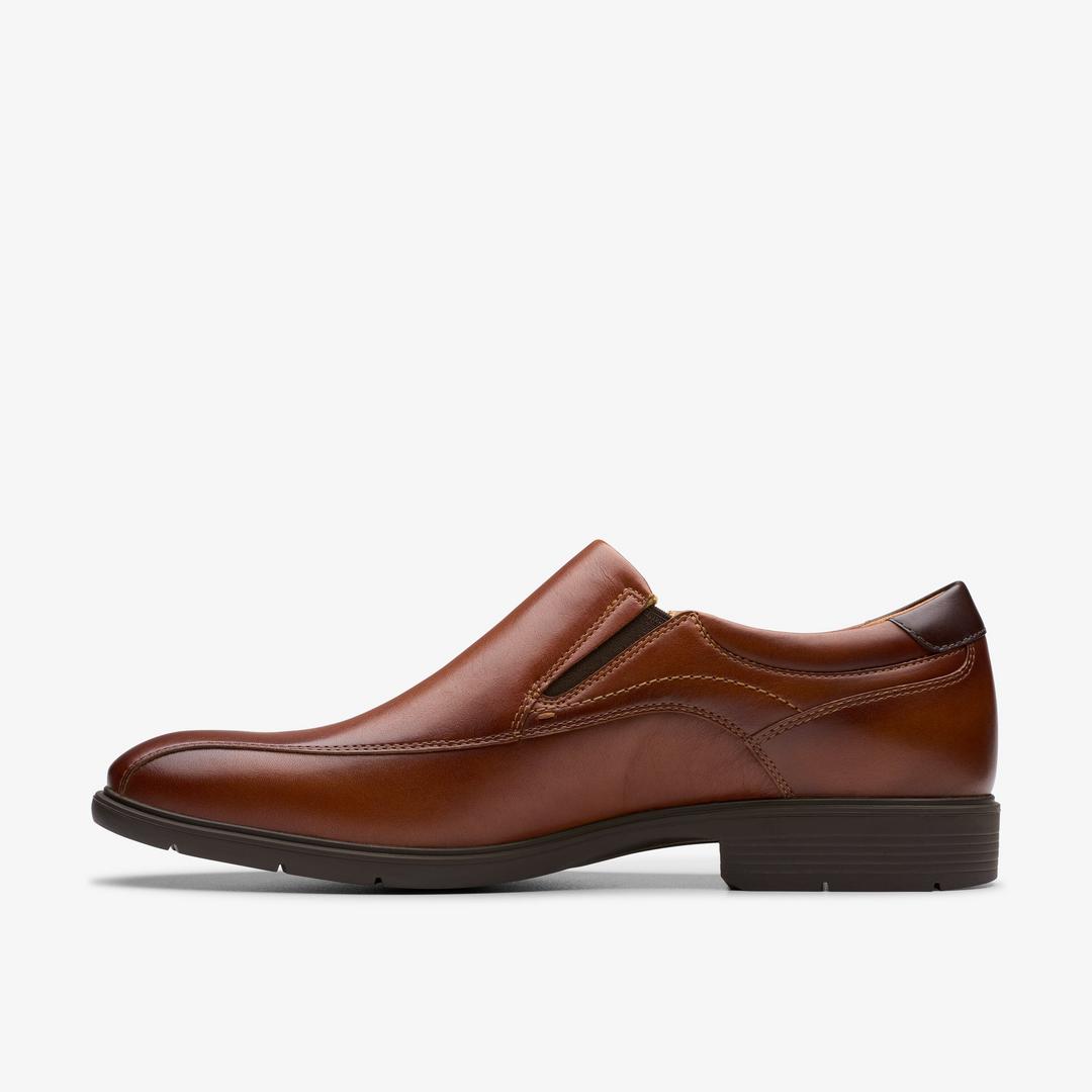 Mens Eldredge Step Dark Tan Leather Shoes - Image 2
