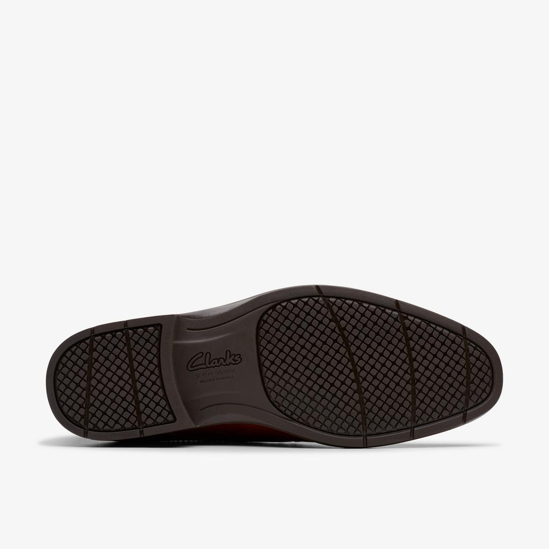 Mens Eldredge Step Dark Tan Leather Shoes - Image 3