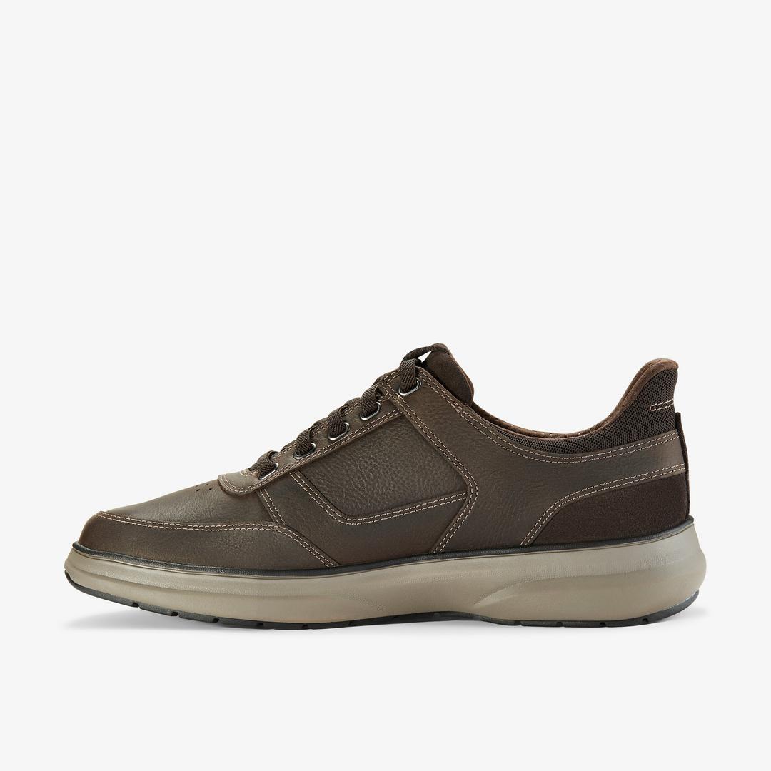 Mens Mullan Easy Dark Brown Leather Shoes - Image 5