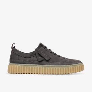 Mens Torhill Lace Dark Grey Nubuck Shoes