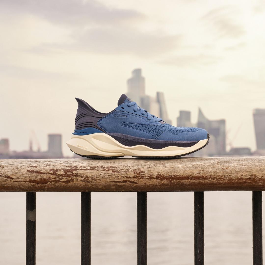 Mens Pace Walk Blue Sneakers - Image 3