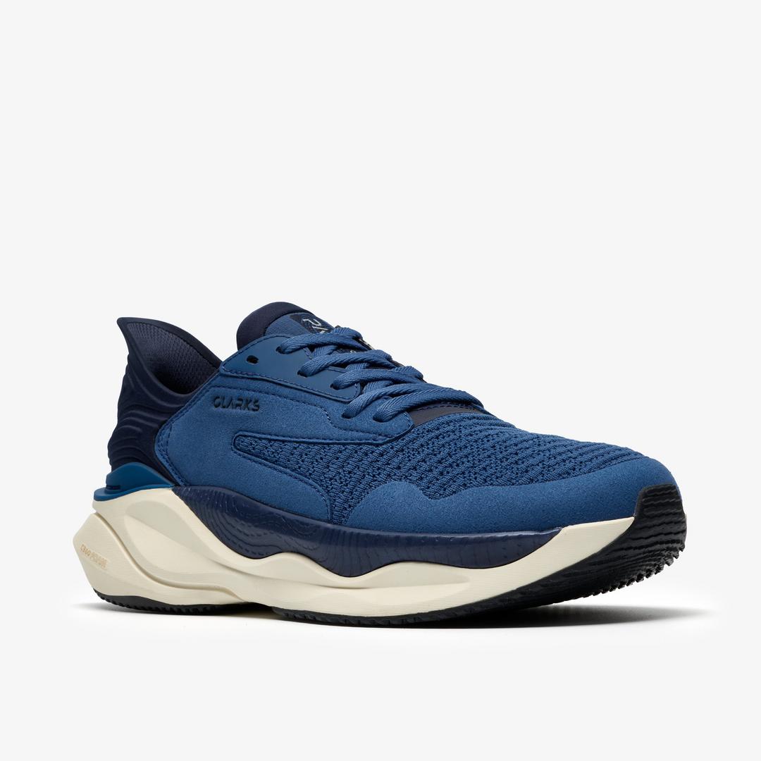 Mens Pace Walk Blue Sneakers - Image 6