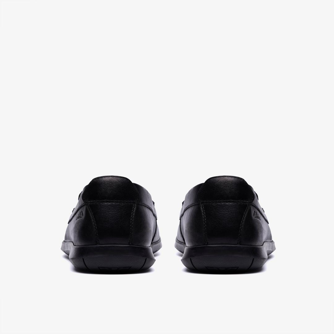 Mens Flexway Step Black Smooth Loafers - Image 4