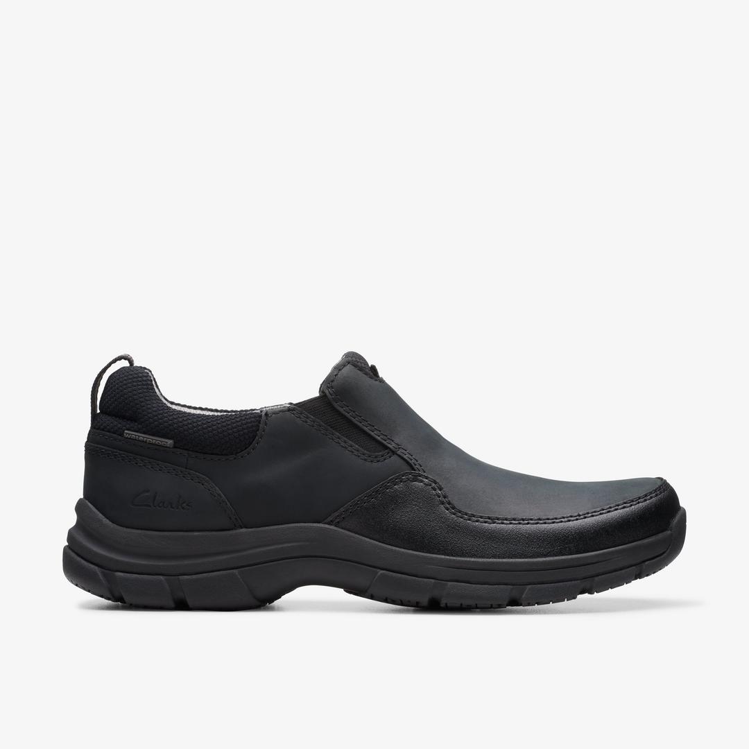 Men's Walpath Step Black Leather Loafers