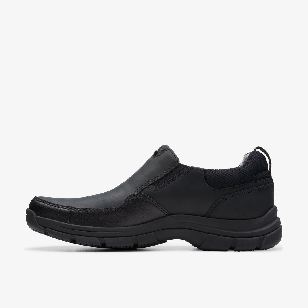 Men's Walpath Step Black Leather Loafers - Image 2