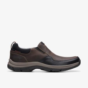 Men's Walpath Step Dark Brown Leather Loafers