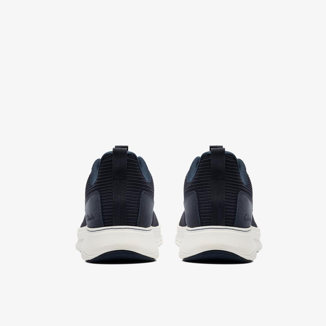 Mens Motion Trek LT Navy Knit Sneakers - Image 5