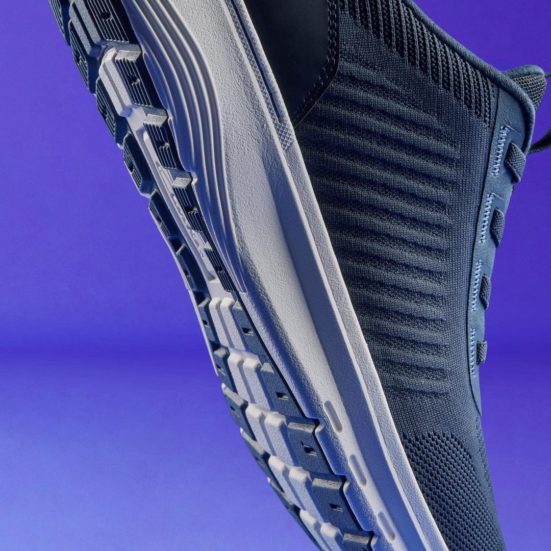 Mens Motion Trek LT Navy Knit Sneakers - Image 9