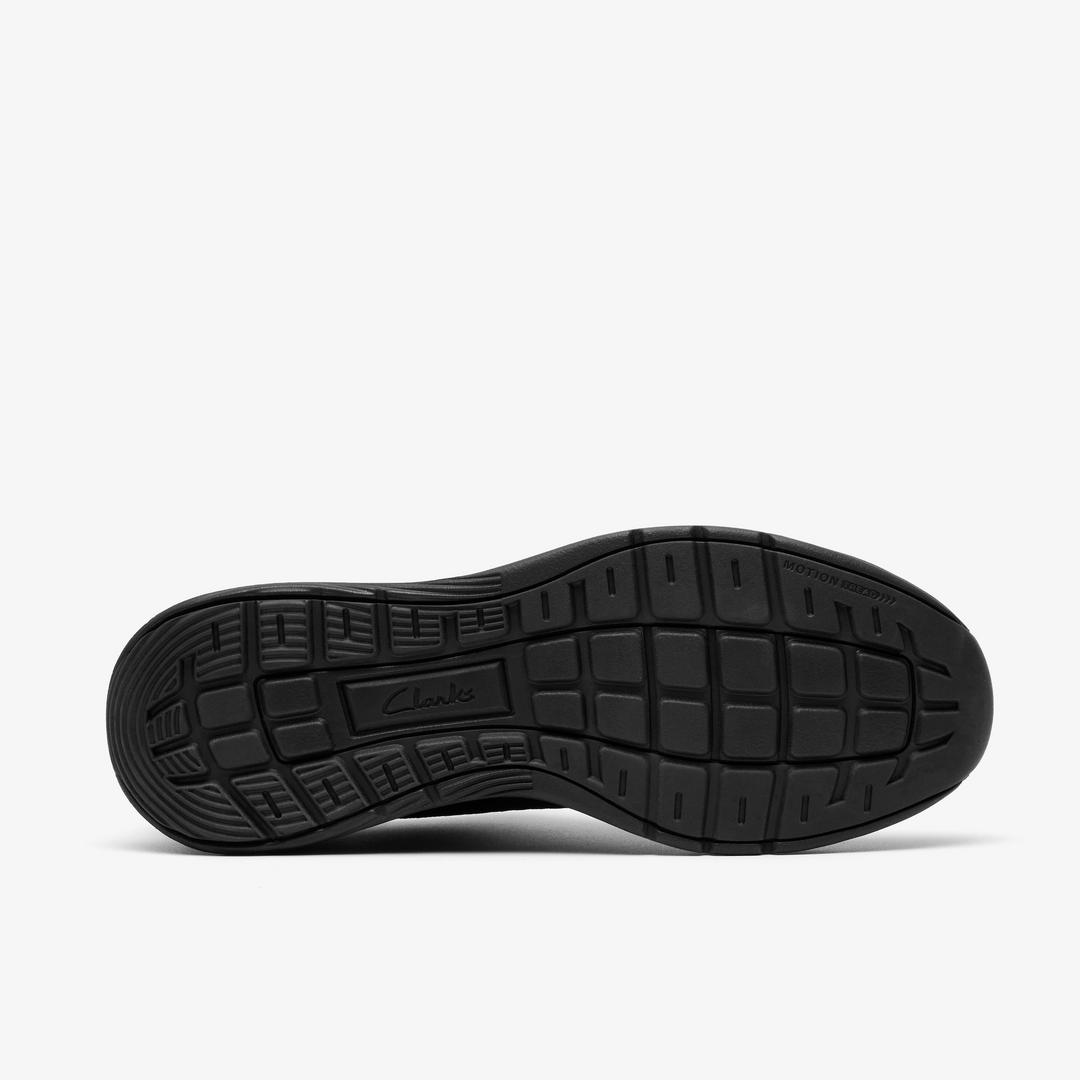 Mens Motion Trek LT Black Knit Sneakers - Image 4